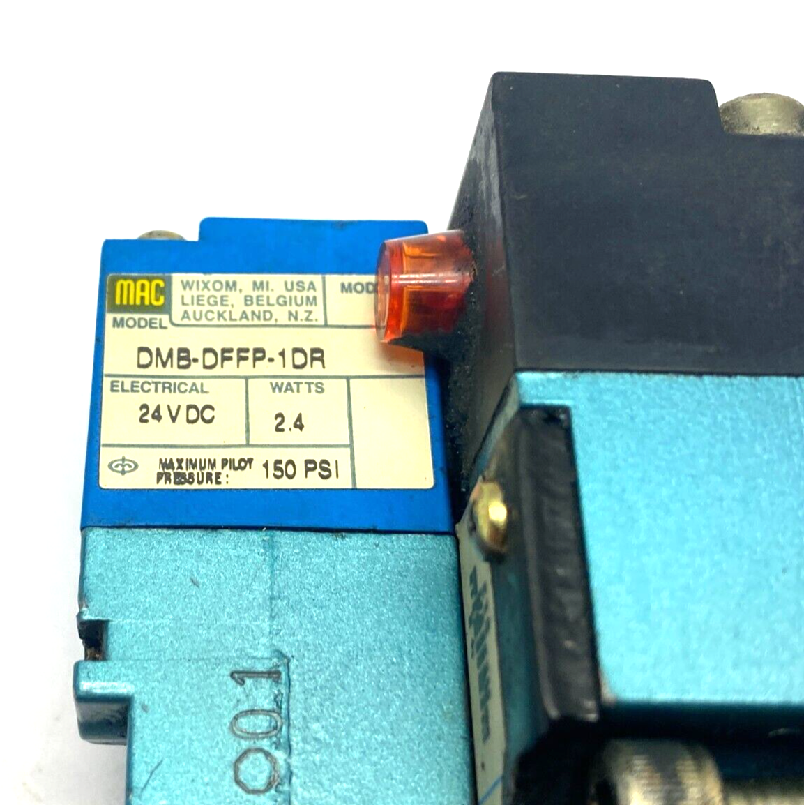 MAC Valves MV-P2A-ABDA-DM-DFFP-1DR9 Solenoid Valve VAC to 150psi