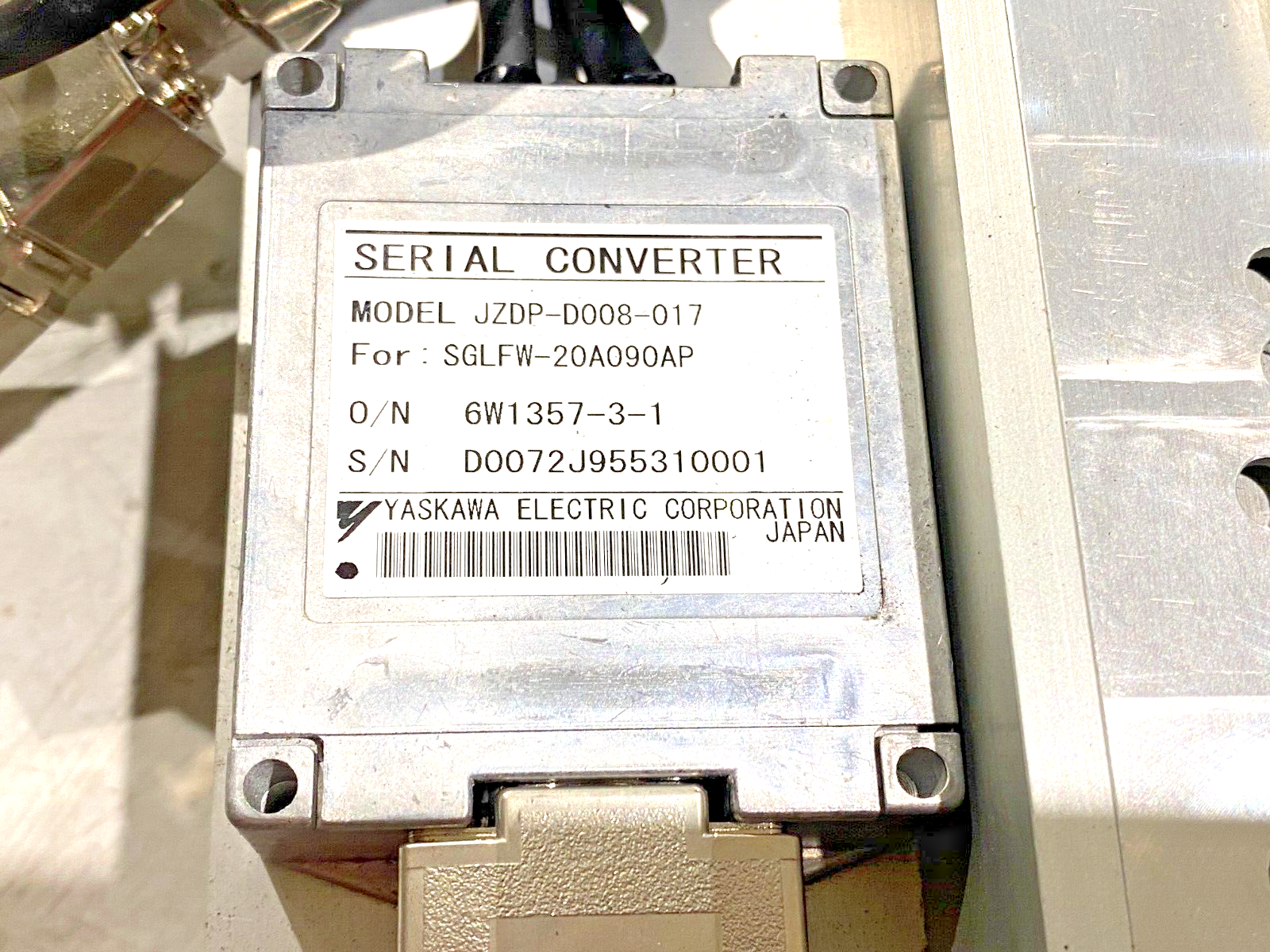 Yaskawa D030301 MTR SGLF Series Iron-Core Coil Linear Actuator and Magnet Track