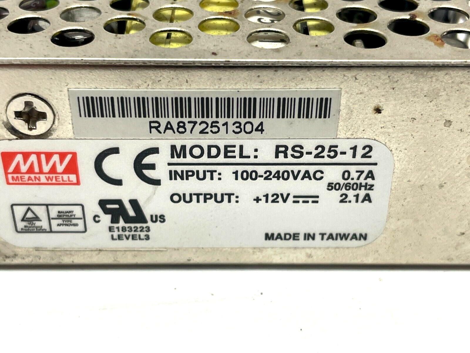Meanwell RS-25-123 Switching Power Supply