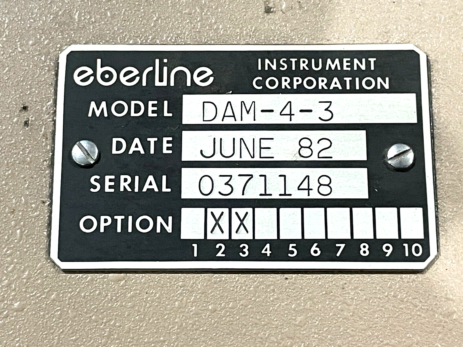 Eberline DAM-4-3 Data Acquisition Microcomputer Controlled Radiation Enclosure