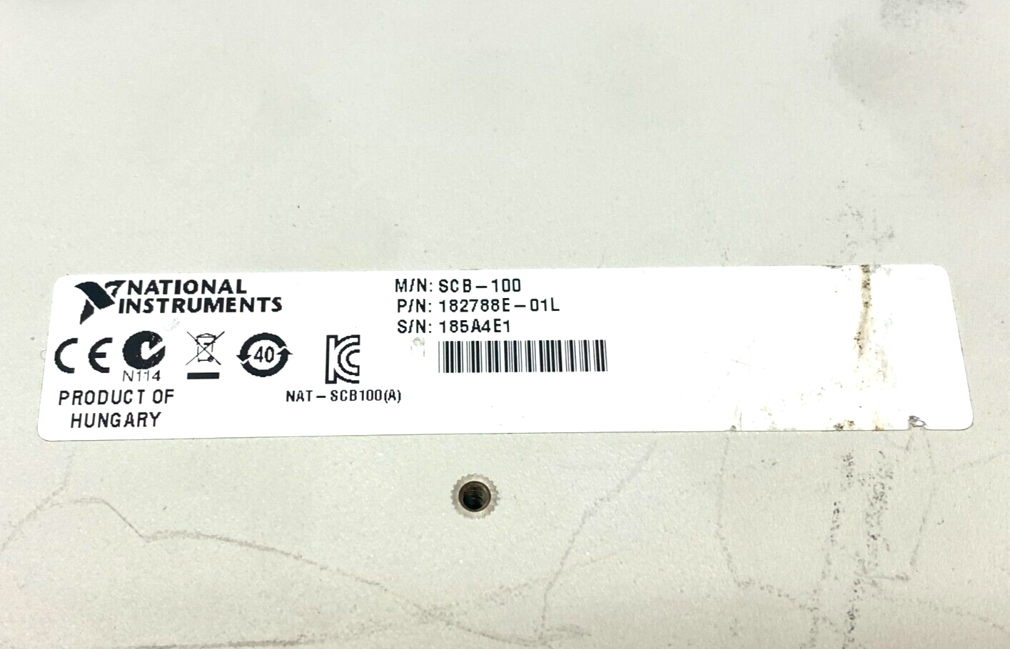 National Instruments 182788E-01L SCB-100 Shielded I/O Connector Block