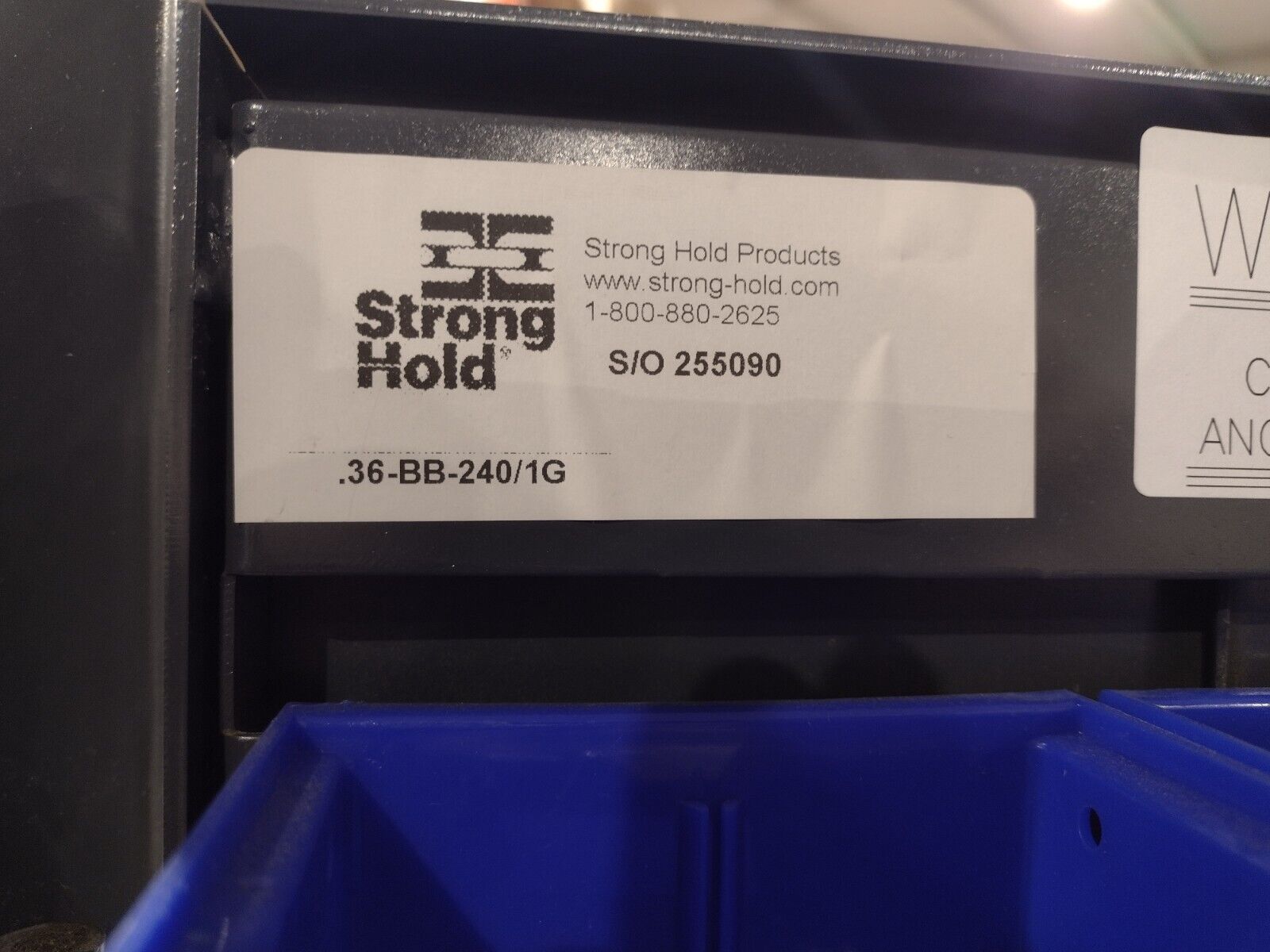 Stronghold .36-BB-240/1G Extreme Duty 12 GA All Bin Cabinet 36
