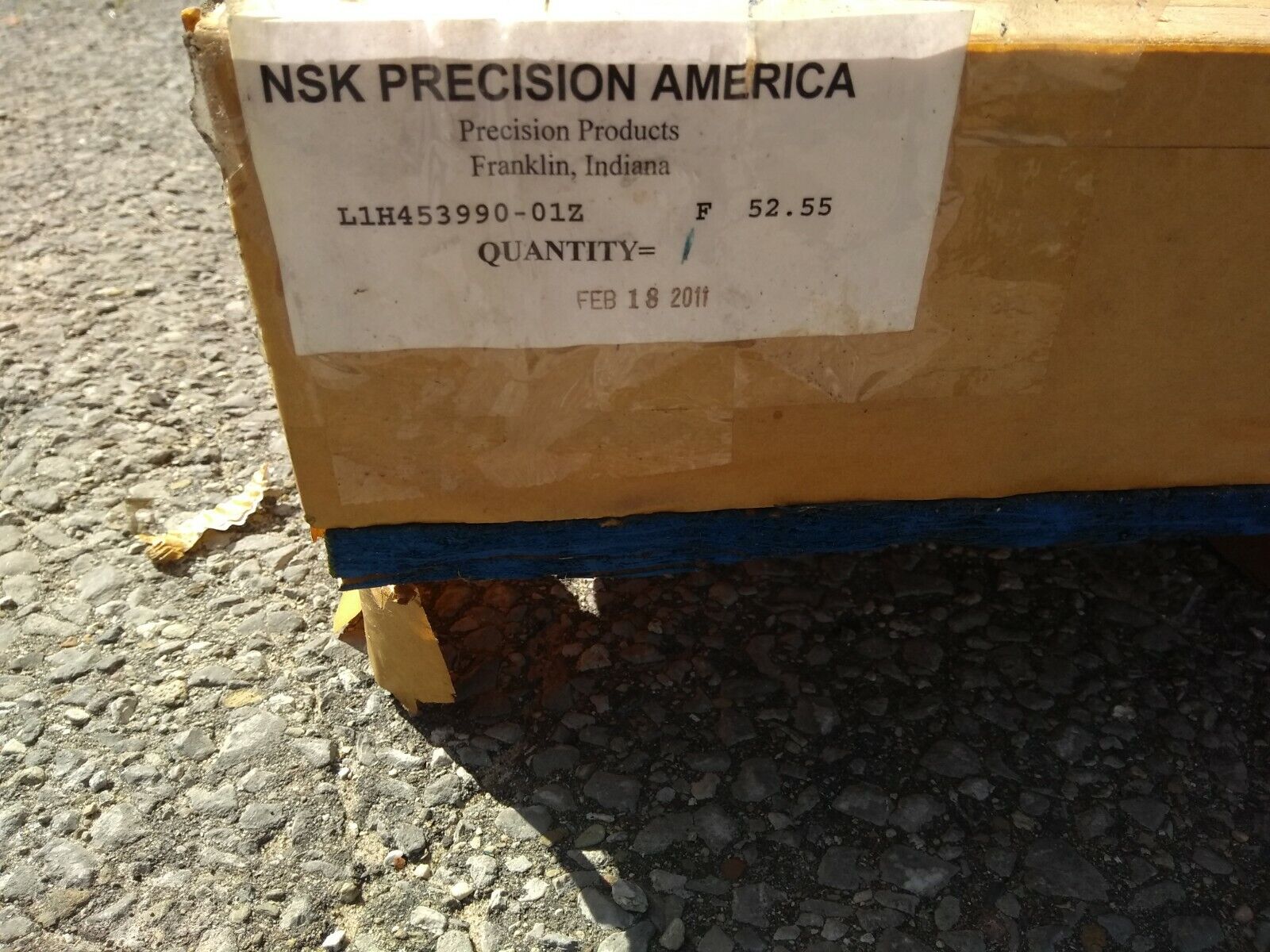 NSK Precision America L1H453990-01Z F52.55 Linear Products Guide