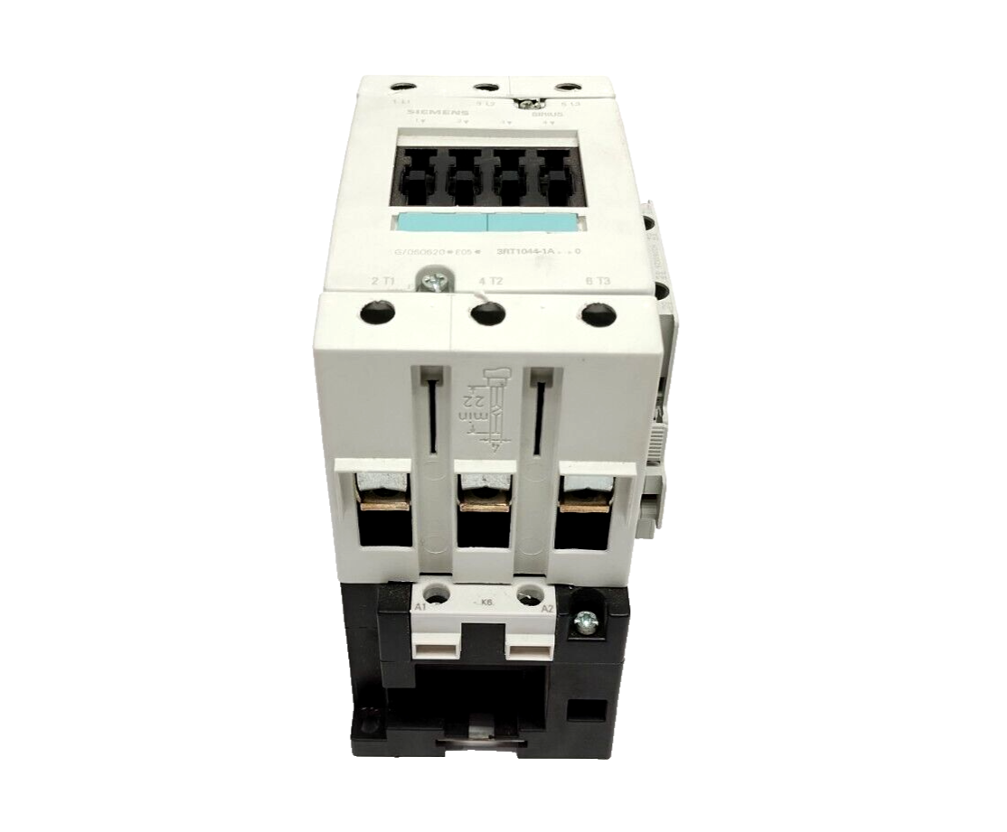 Siemens 3RT1044-1AK60 Power Contactor 65A 120VAC 3-Pole 30kW