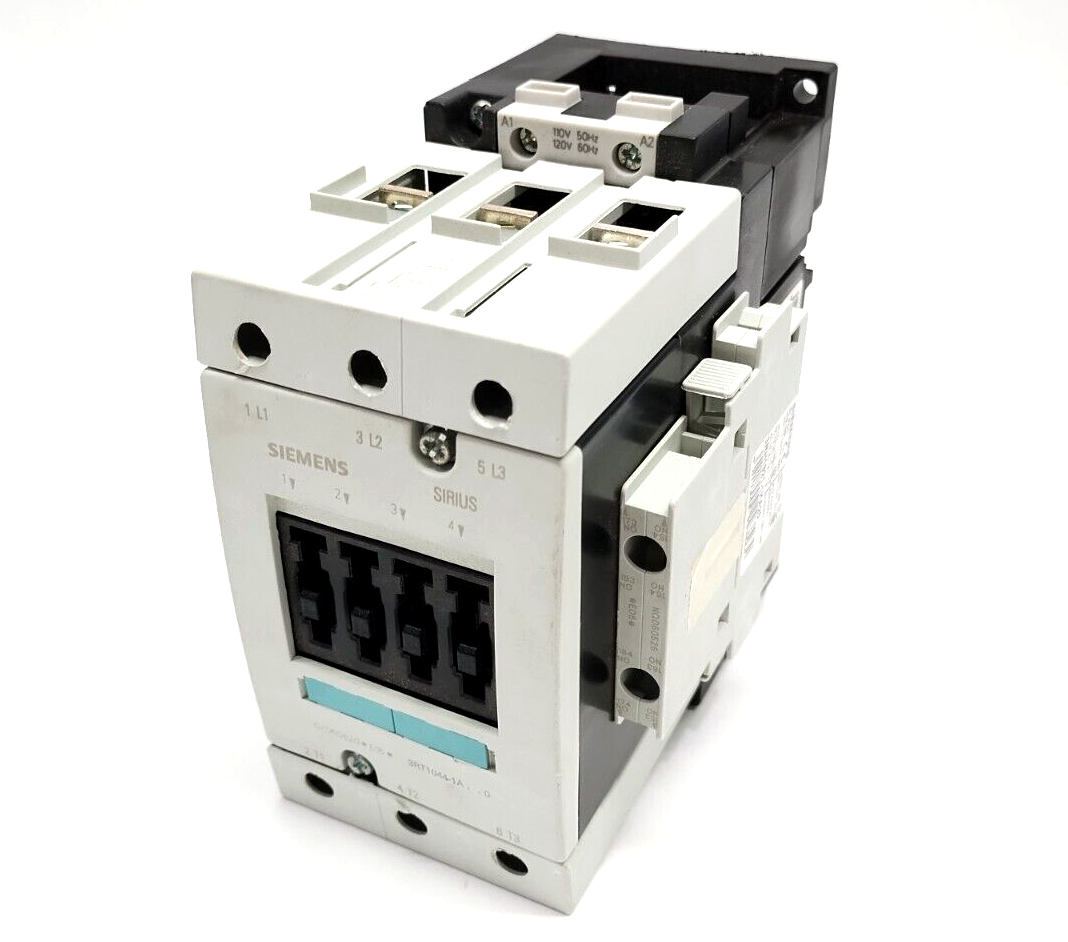 Siemens 3RT1044-1AK60 Power Contactor 65A 120VAC 3-Pole 30kW