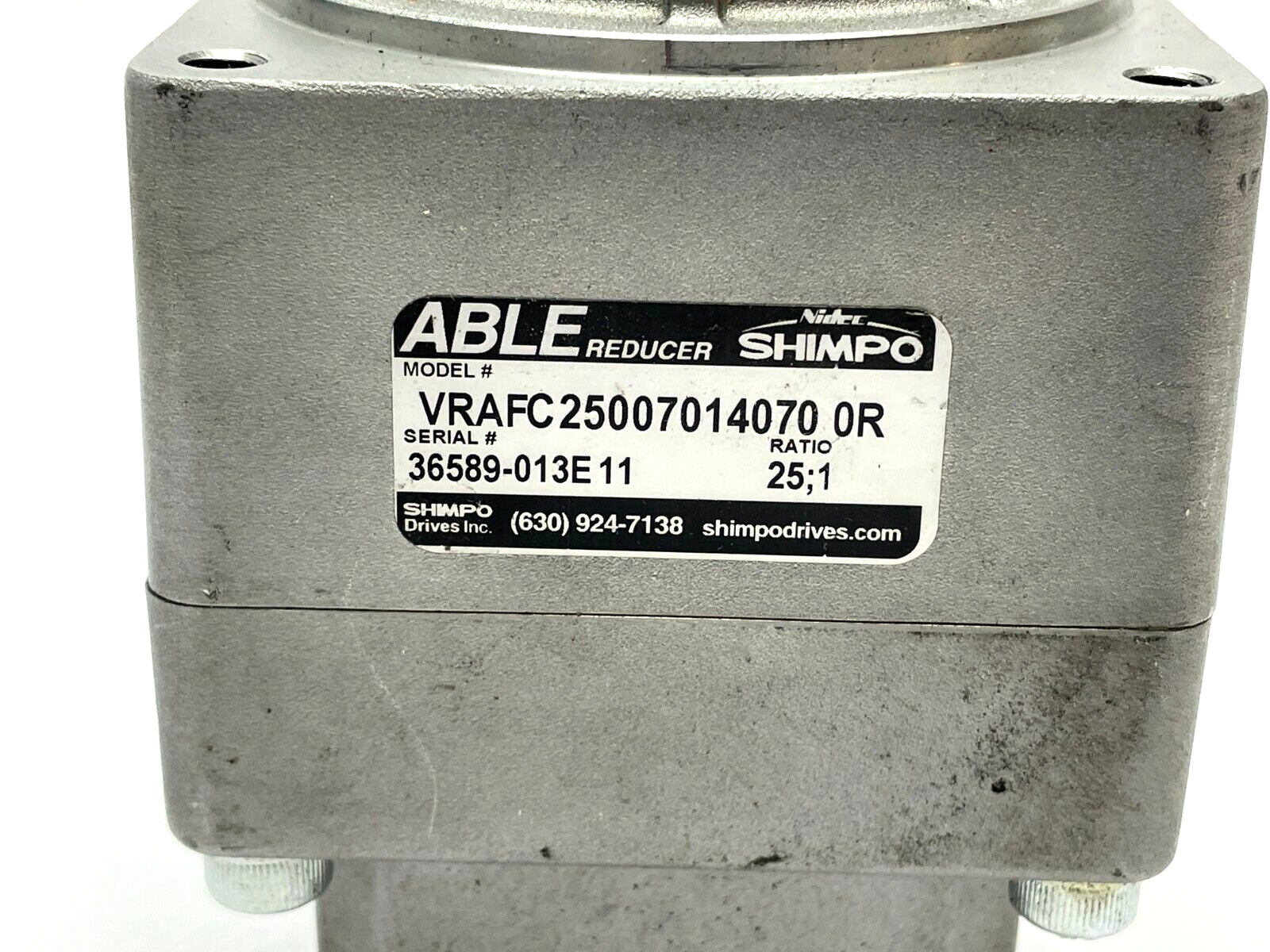 Able Shimpo VRAFC250070140700R Planetary Servo Gear Reducer 25:1 Ratio