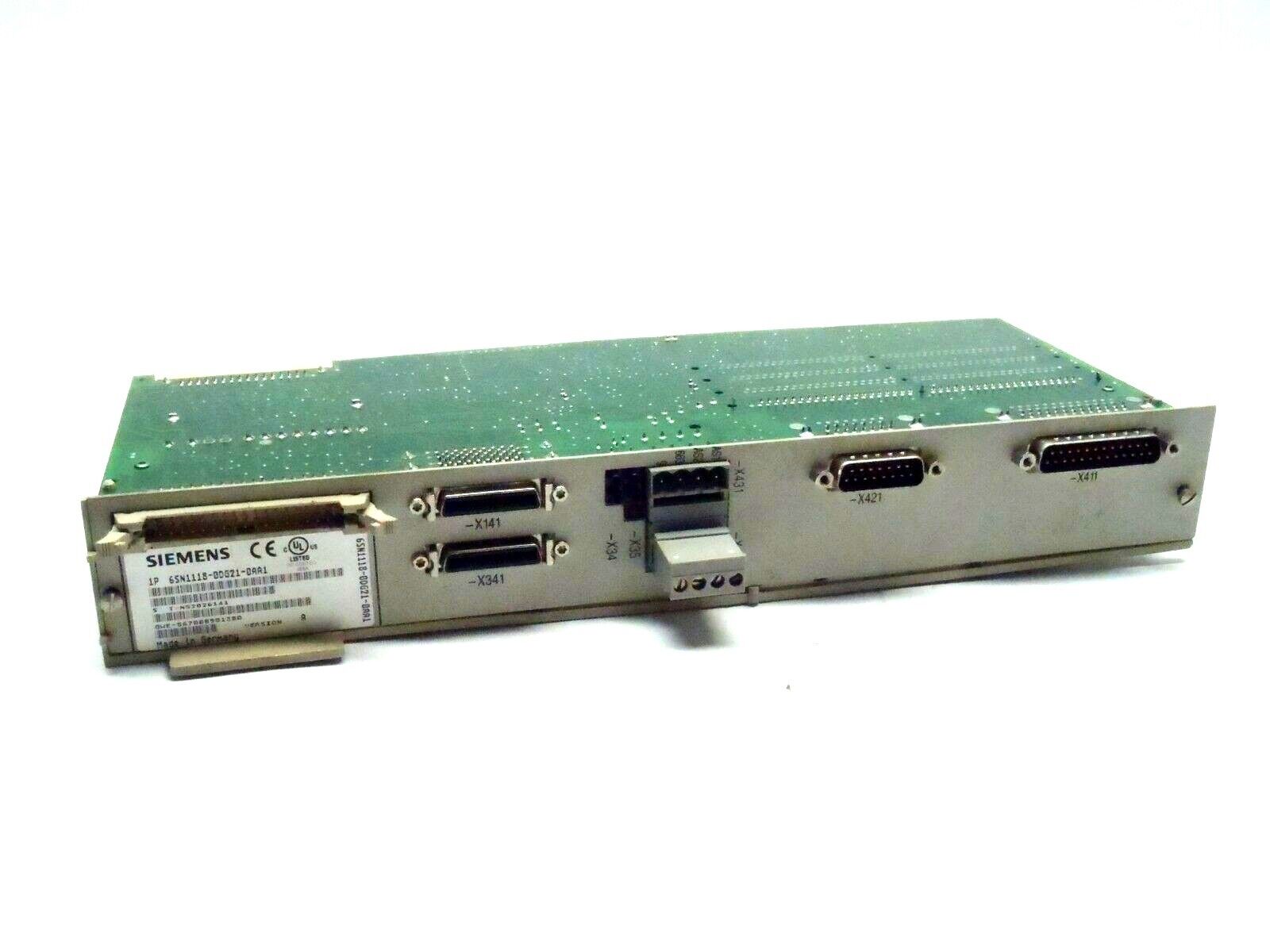 Siemens 1P 6SN1118-0DG21-0AA1 SIMODRIVE Version A Control Module