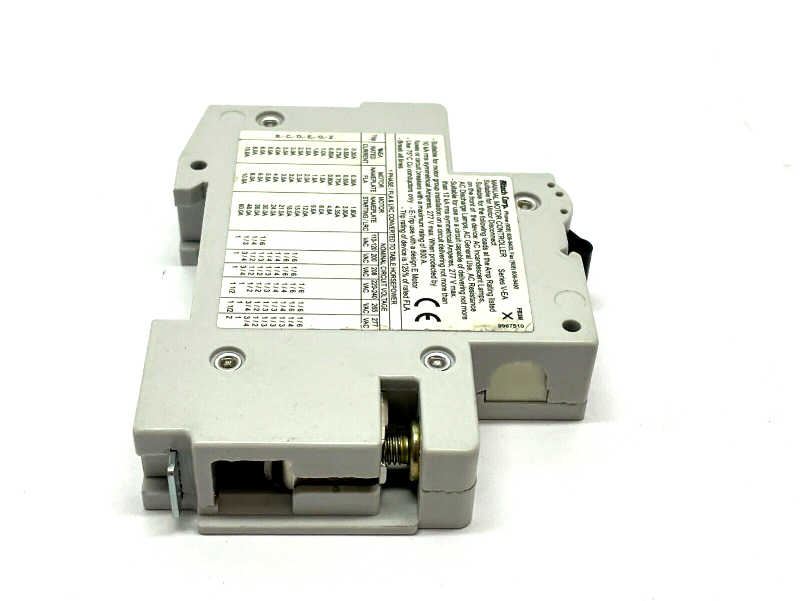 ABL SURSUM C 8A Miniature Circuit Breaker 277VAC 10kA 1CU8