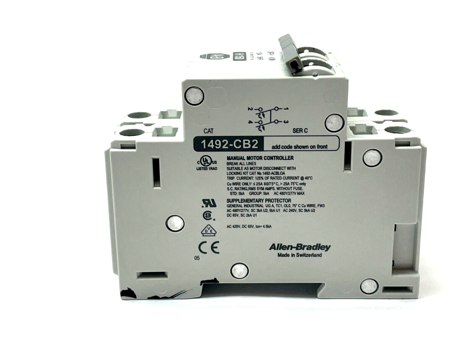 Allen Bradley 1492-CB2H150 Manual Motor Controller