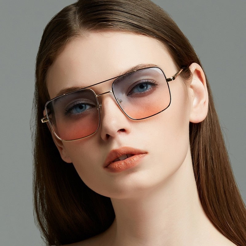 Retro Oversized Square Sunglasses