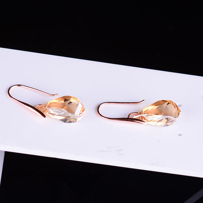 Elegant Colorful Crystal Earrings for Women | Bridal Wedding Drop Earrings | Romantic Jewelry 