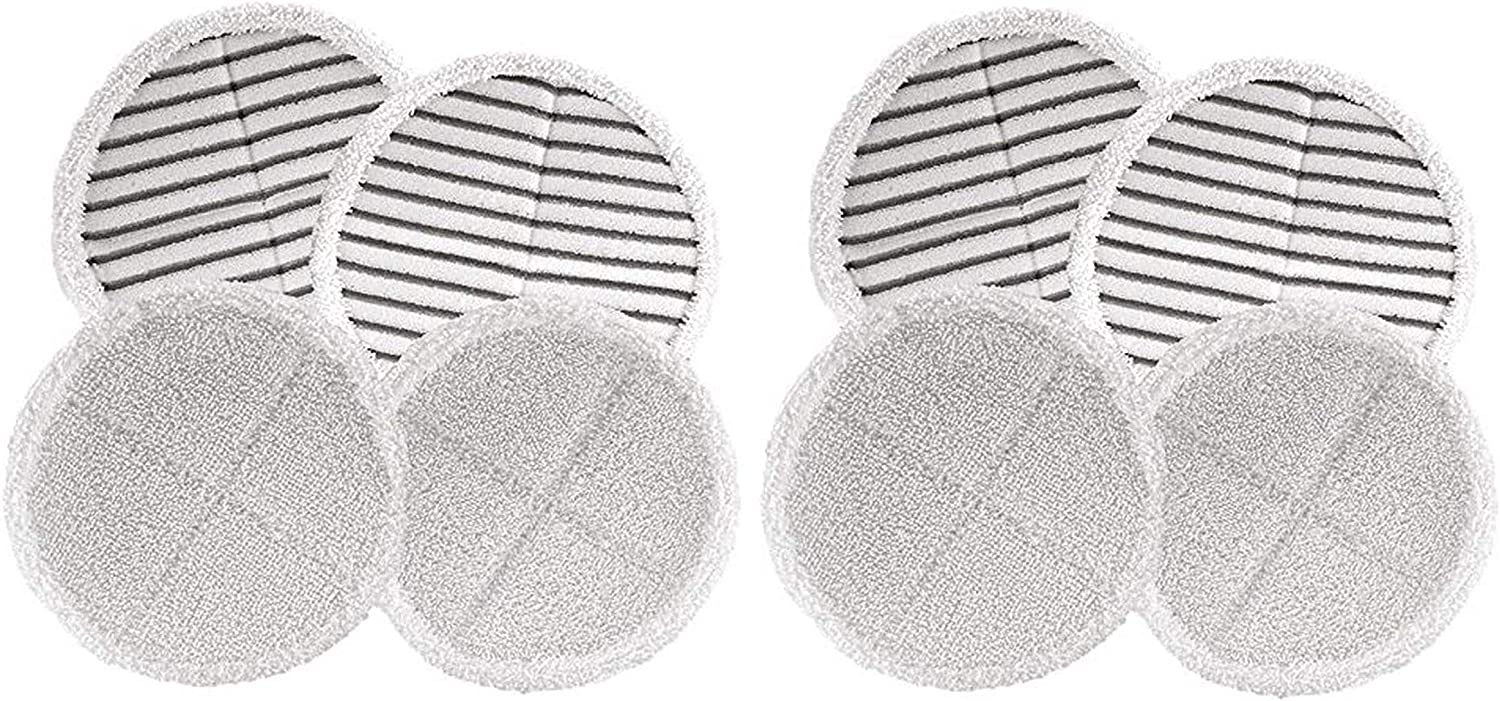 Bissell Spinwave Mop Pad Kit Replacement Pads 4 Soft/4 Scrubby Pads Bundle