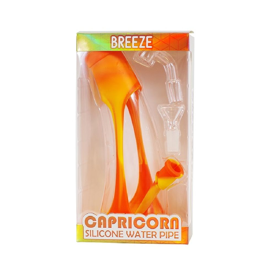 Breeze Capricorn Silicone Water Pipes Orange