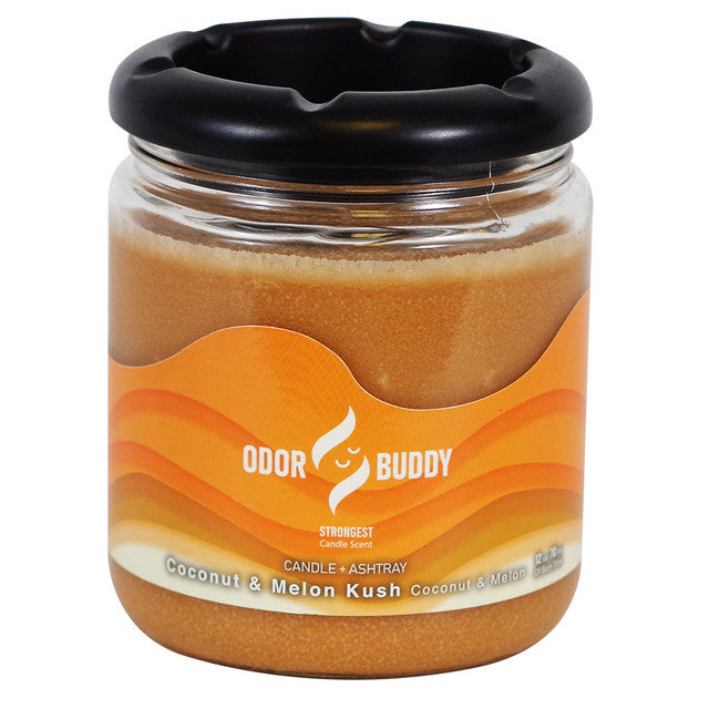 Odor Buddy Coconut & Melon Kush Candle & Ashtray Jar 12oz