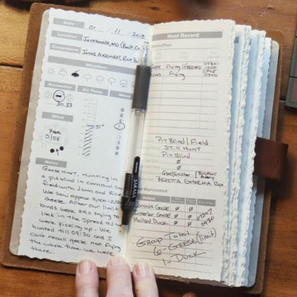 Leather Hunting Journal