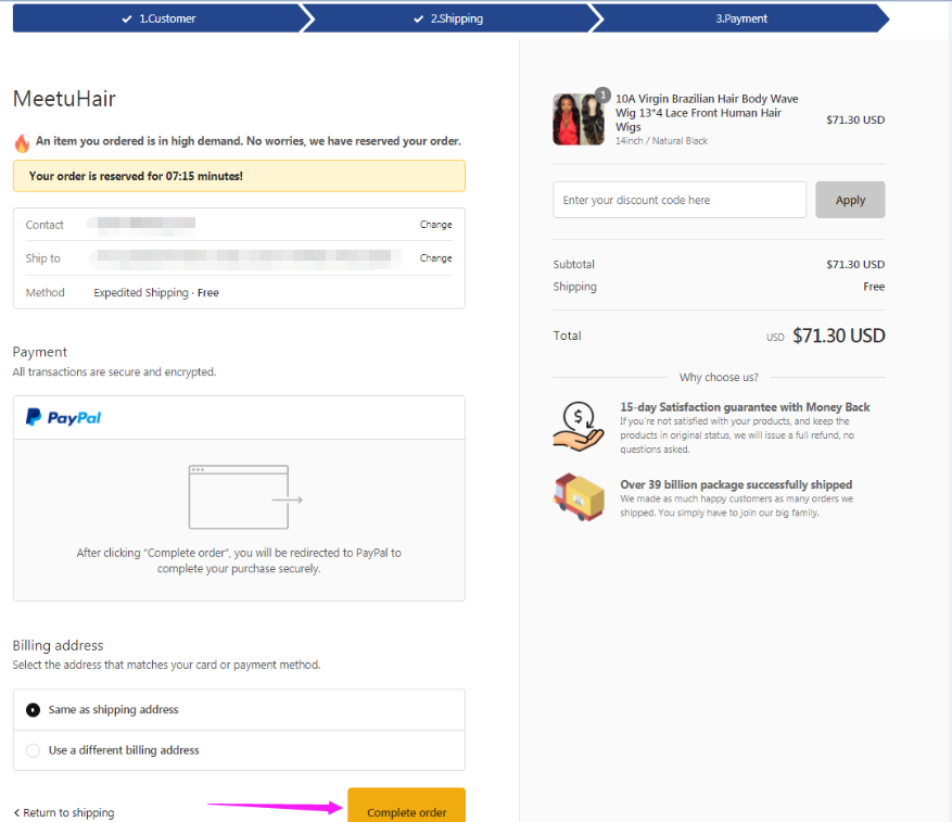Meetu Hair How To Pay
