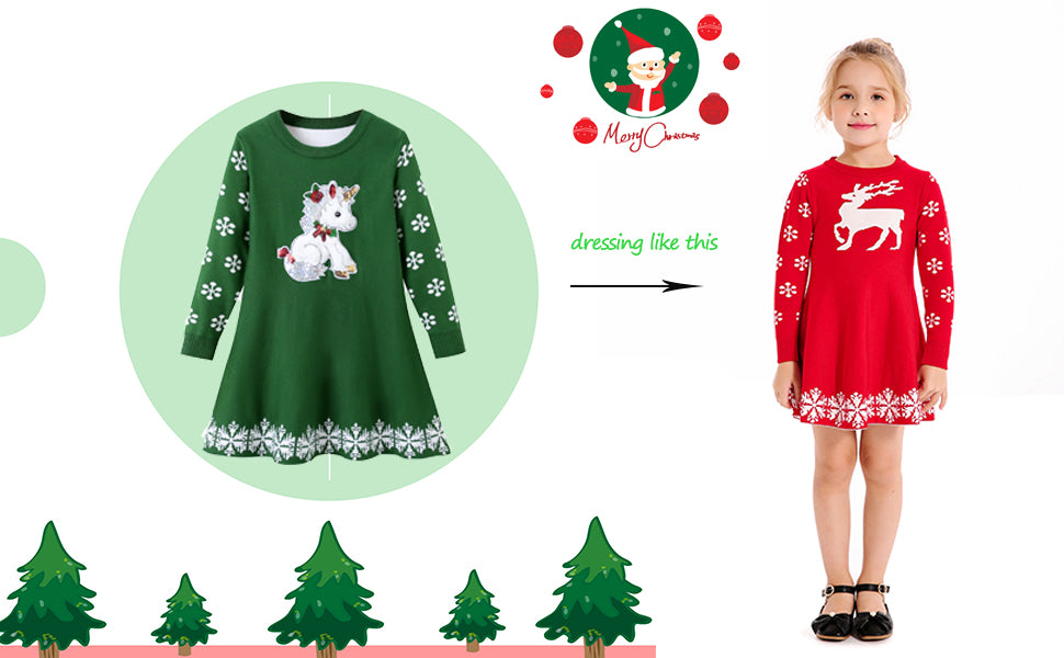 Christmas Knit Sweater Dress