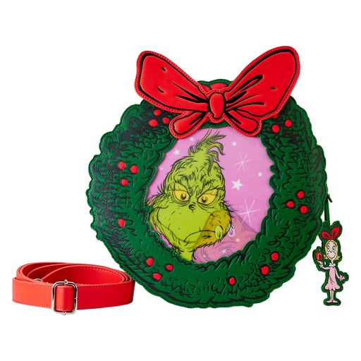 LF DR SEUSS GRINCH CHRISTMAS WREATH FIGURAL CROSSBODY