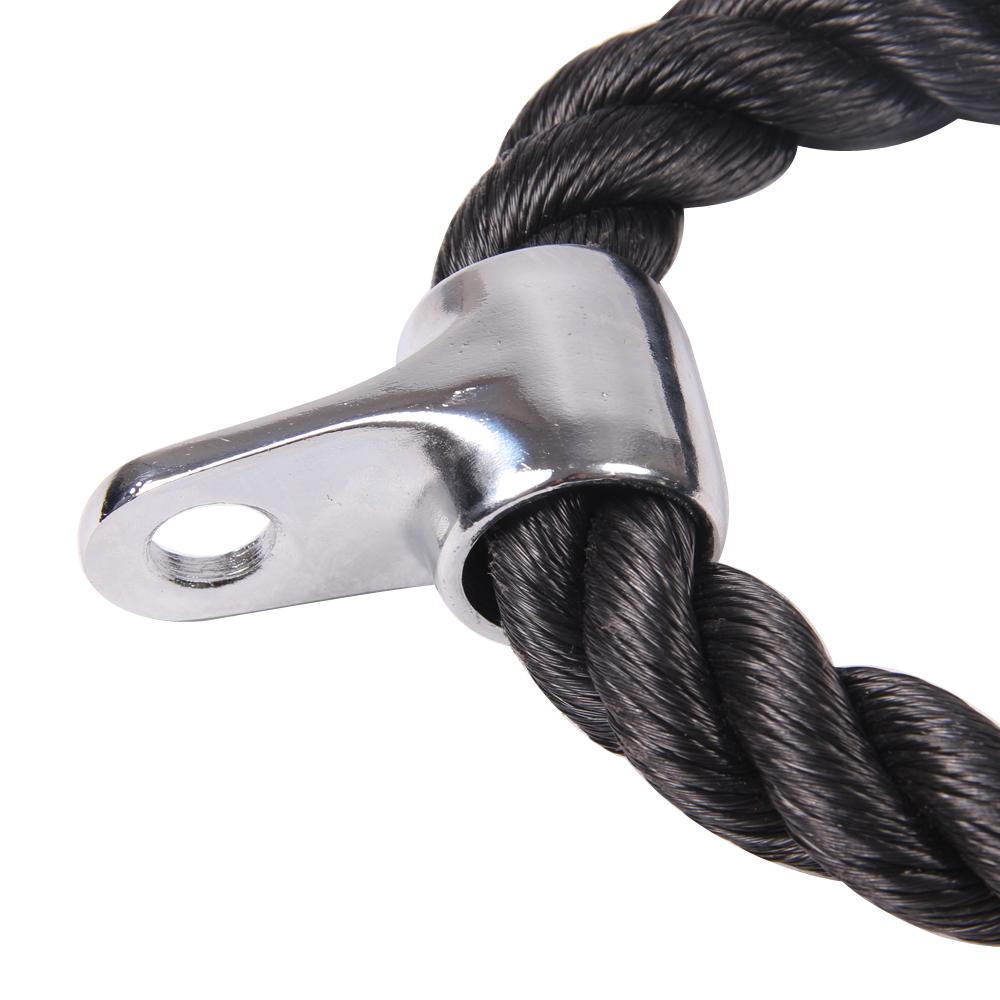Black arm resistance bicep rope.