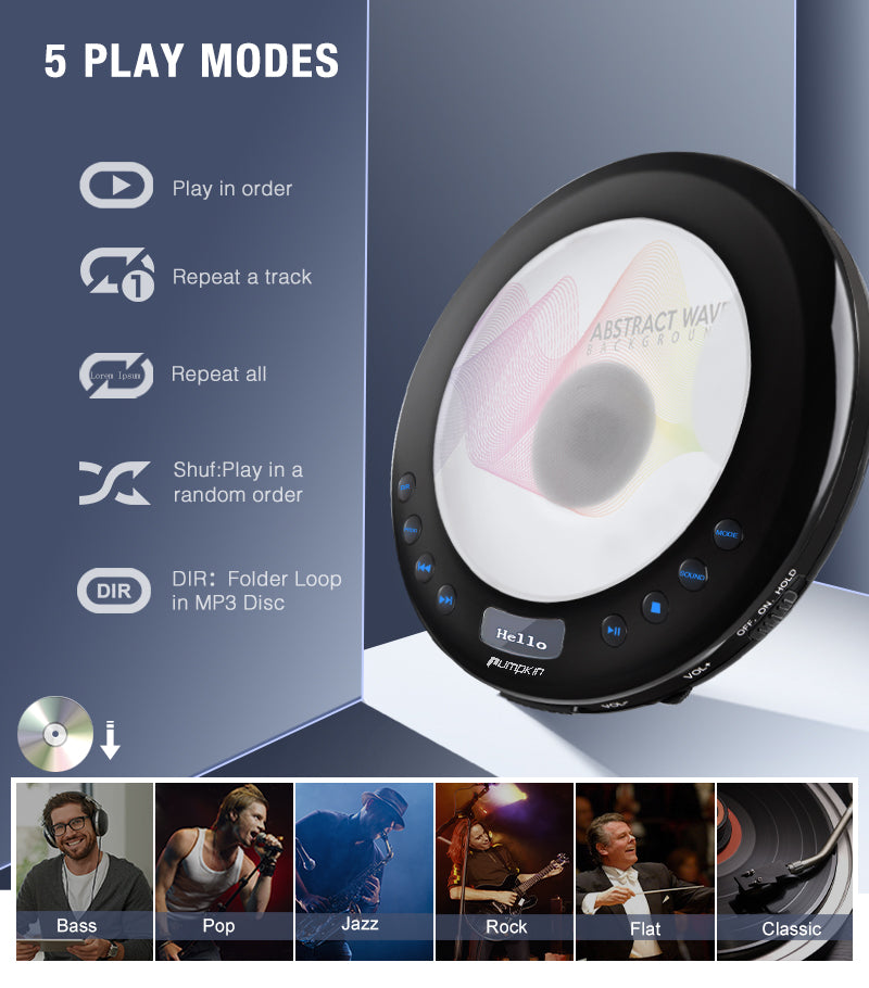 portable cd player with speakers