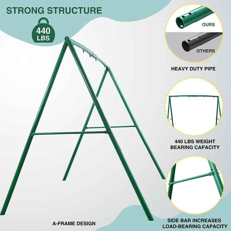 heavy duty swing frame for adults