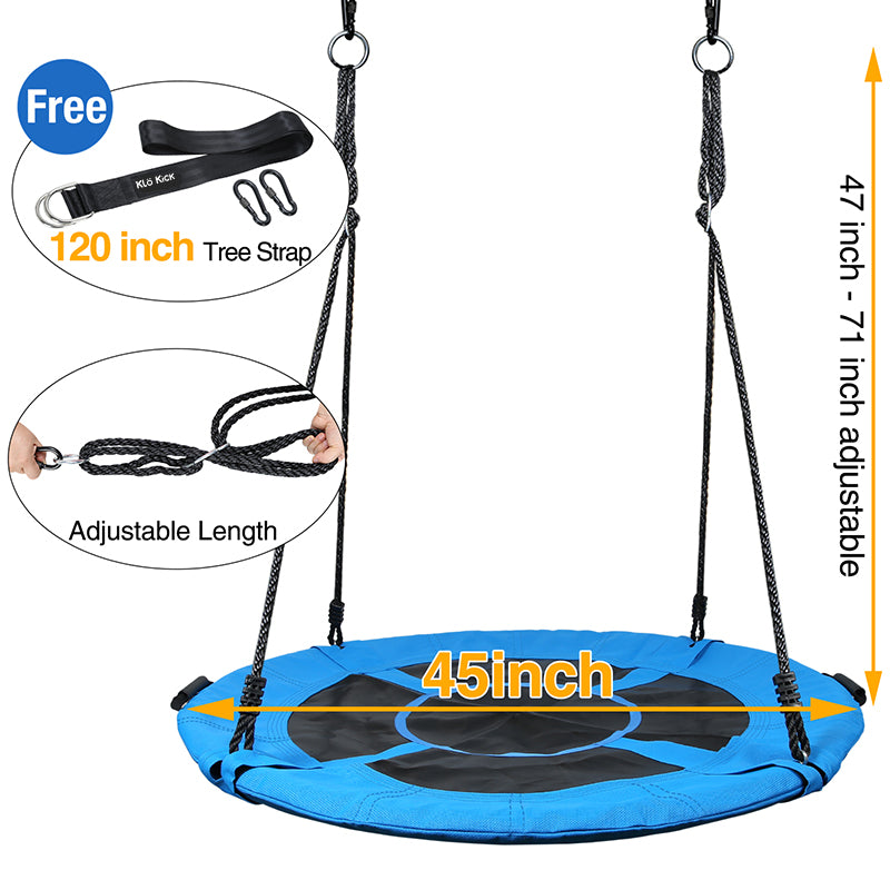 45 inch outdoor tree swing for kids