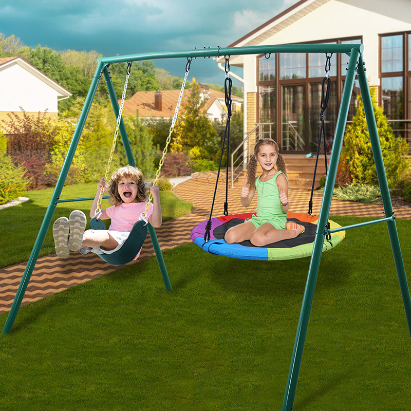 metal swing set