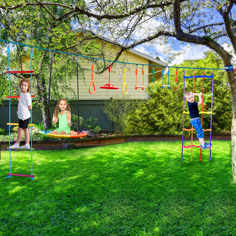 slackline swing set