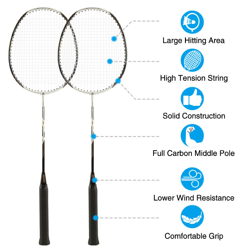 20*2.5ft Portable Badminton Set Outdoor Backyard Party Set – Autojoy