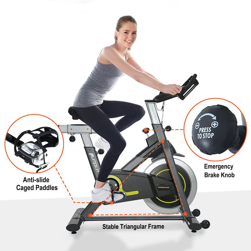 Stationary Exercise Bike Cycling Adjustable Seat Bicycle Cardio Training Indoor 