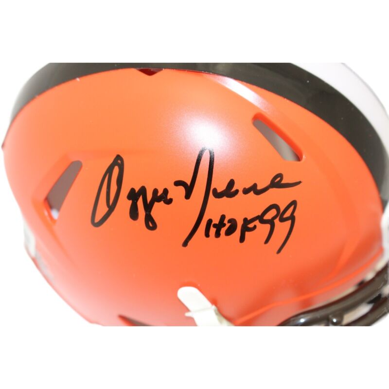 Ozzie Newsome Autographed Cleveland Browns Mini Helmet Beckett 42227