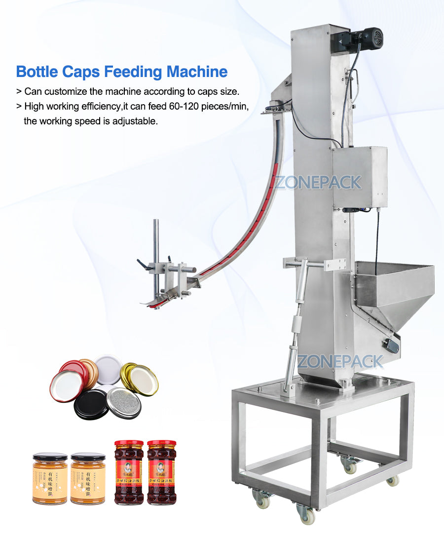 ZONESUN ZS-SLJ1 Automatic Customize Plastic PET Bottle Cap Feeding Machine