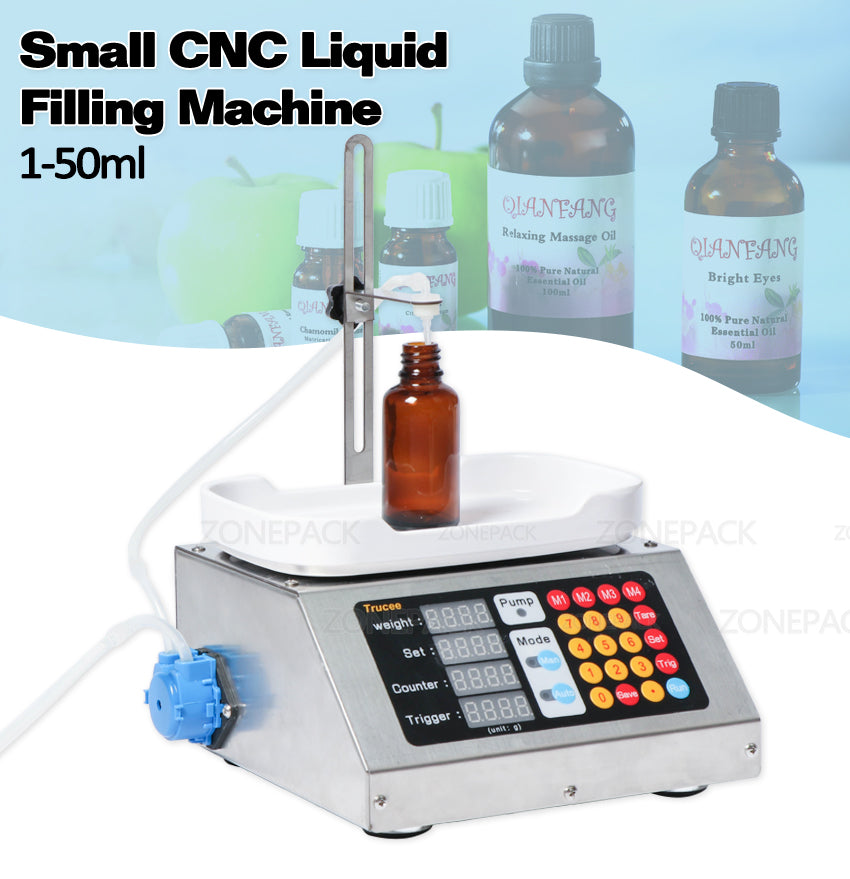 ZS-M90 0-50ml Small Automatic CNC Liquid Weighing Filling Machine