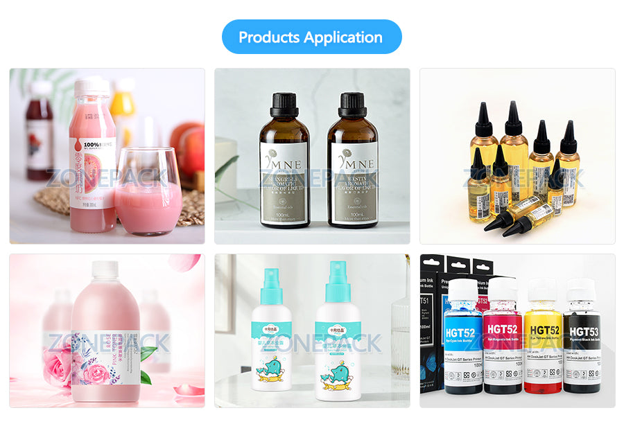 ZONEPACK Automatic Liquid Filling Capping Labeling Machine Production Line Liquid Soap Oil Beverage Bottle Water Making Machines