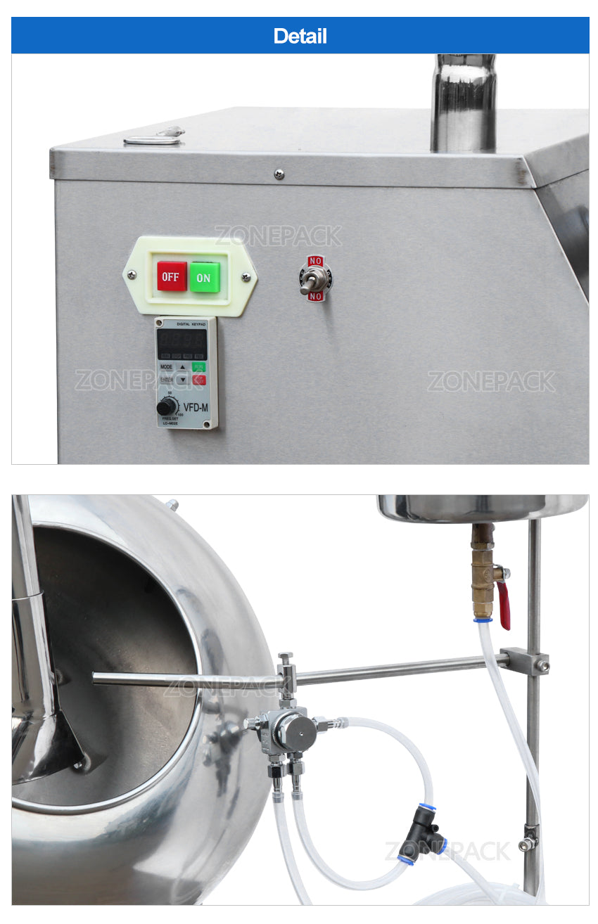 BY-300 Peanut Chocolate Sugar Coating Machine Stainless Steel Candy Coater Machine