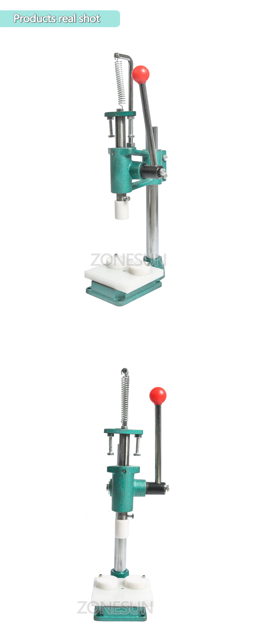 ZONESUN Perfume Glass Bottle Capping Machine Perfume Crimping Machine Perfume Collar Ring Pressing Machine