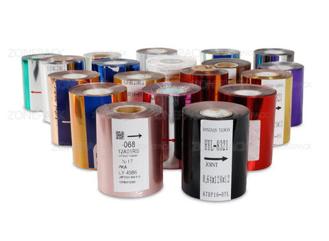 ZONEPACK 8cm Rolls Hot Foil Stamping Paper Heat Transfer Anodized Gilded Paper for Leather PU Wallet Hot foil stamping