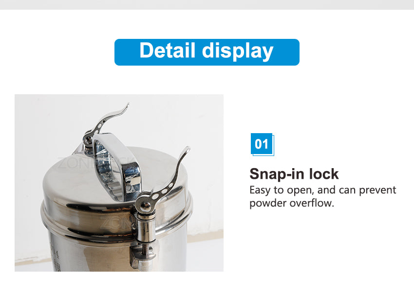 ZONEPACK 800g Stainless Steel Household Electric Flour Mill Powder Grinder Machine Herb Corn Spice Grinder Beverage Machinery