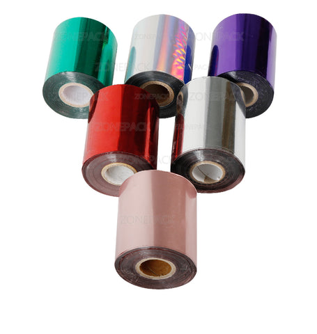 ZONEPACK 8cm Rolls Hot Foil Stamping Paper Heat Transfer Anodized Gilded Paper for Leather PU Wallet Hot foil stamping