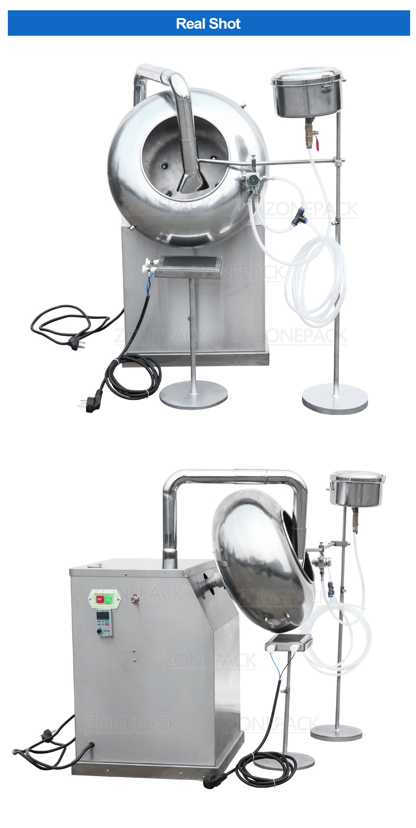 BY-300 Peanut Chocolate Sugar Coating Machine Stainless Steel Candy Coater Machine