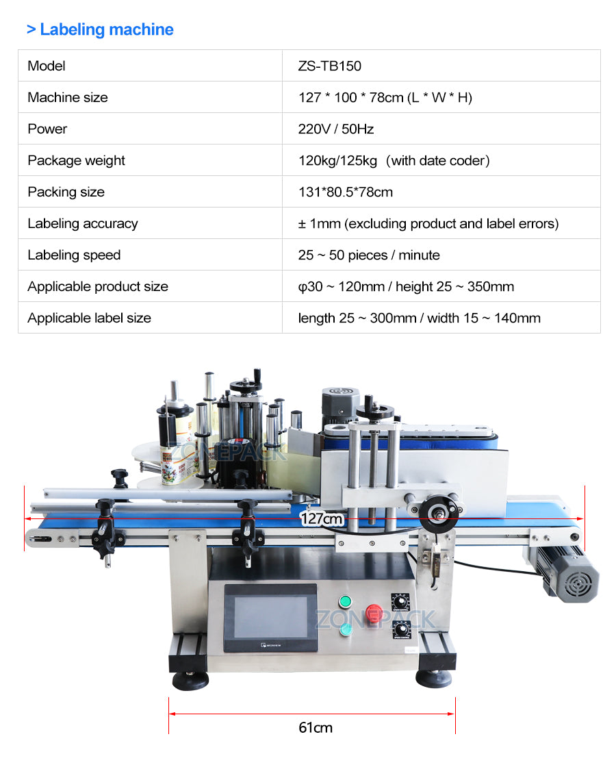 ZONEPACK Automatic Liquid Filling Capping Labeling Machine Production Line Liquid Soap Oil Beverage Bottle Water Making Machines