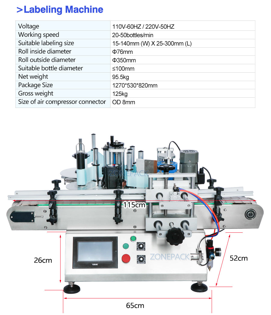 ZONEPACK ZS-FAL180D Automatic Production Line Bottle Plastic Box Carton Liquid Beverage Oil Filling Capping Labeling Machine