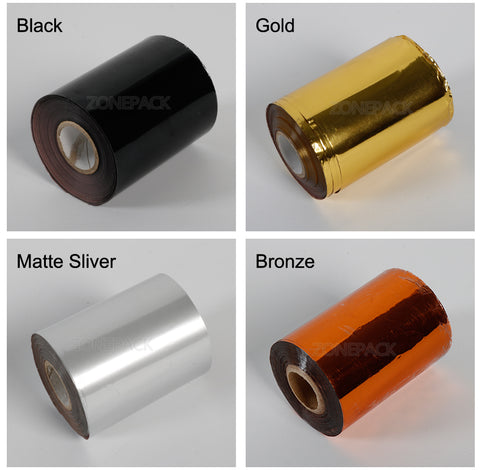 ZONEPACK 8cm Rolls Hot Foil Stamping Paper Heat Transfer Anodized Gilded Paper for Leather PU Wallet Hot foil stamping