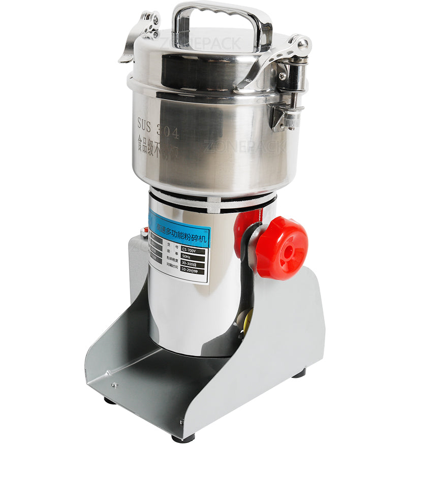 ZONEPACK 800g Stainless Steel Household Electric Flour Mill Powder Grinder Machine Herb Corn Spice Grinder Beverage Machinery
