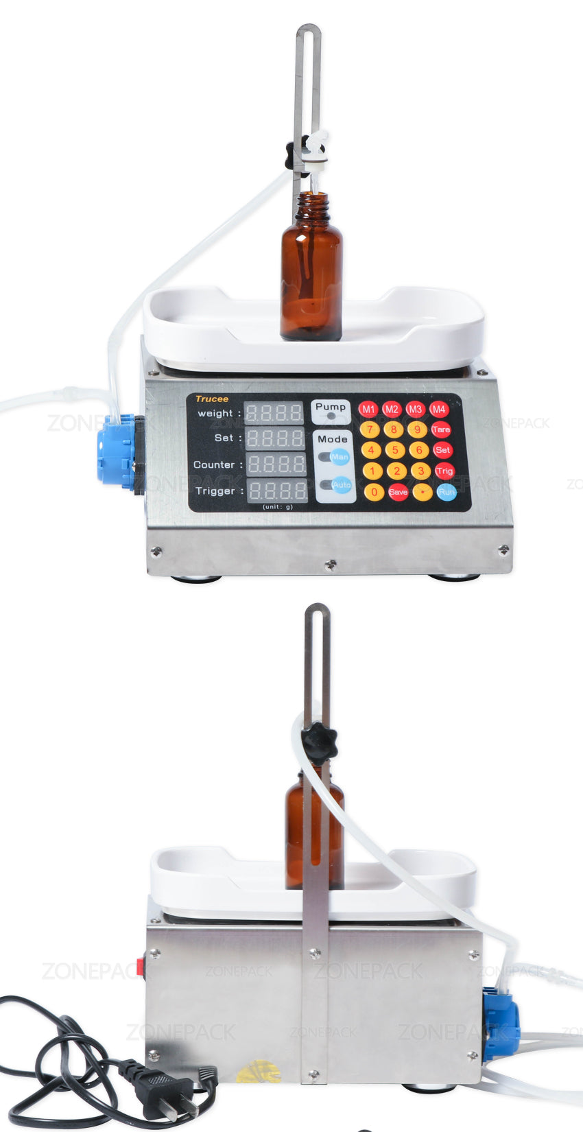 ZS-M90 0-50ml Small Automatic CNC Liquid Weighing Filling Machine