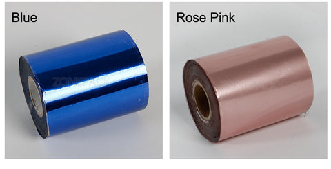 ZONEPACK 8cm Rolls Hot Foil Stamping Paper Heat Transfer Anodized Gilded Paper for Leather PU Wallet Hot foil stamping