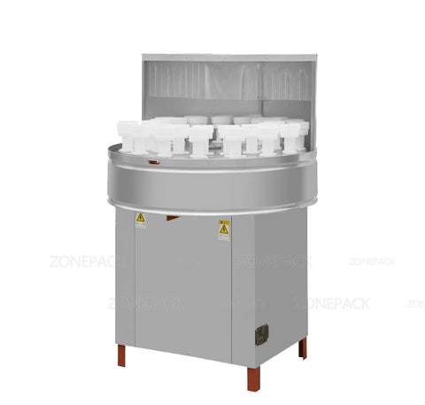 ZONESUN ZS-WB32 Вращающаяся молочная винная пластиковая маленькая полуавтоматическая машина для переработки стеклянных бутылок для домашних животных Упаковочная машина