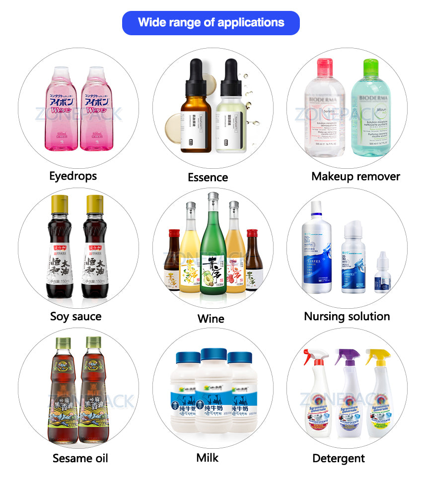 ZS-VTMP80C Magnetic Pump Aerosol Soda Bottled Automatic Packing Bottle water wine Drink Perfume Filling Machine Filler