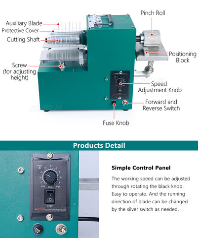 ZONEPACK V04 Машина для резки кожаных ремней с двойной головкой, машина для резки ремней, складная машина для ламинирования краев, слайсер для кожевенного ремесла