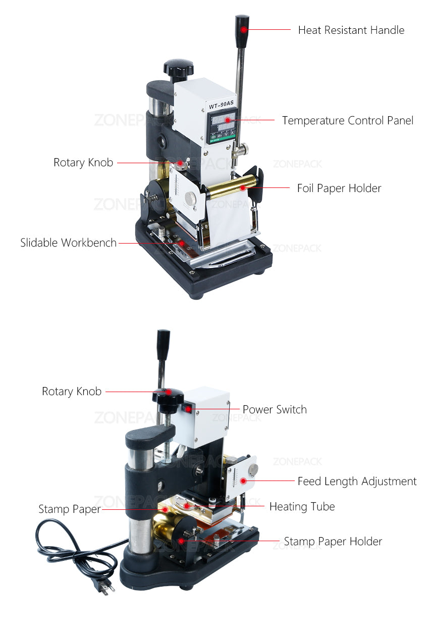 ZONESUN PVC Card  Credit Card Hot Stamping Machine Bronzing Machine Heat Press Machine